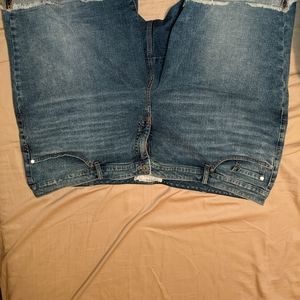 (1) pair blue jean shorts